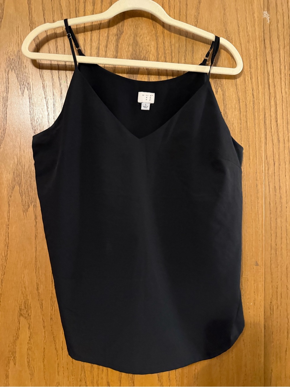 a new day Black V-Neck Spaghetti Strap Camisole